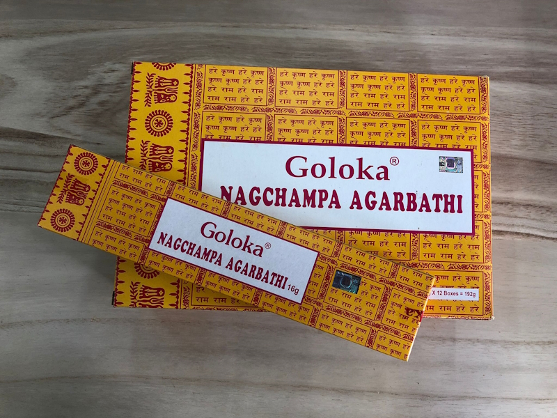 Incienso Goloka nag champa Amarillo